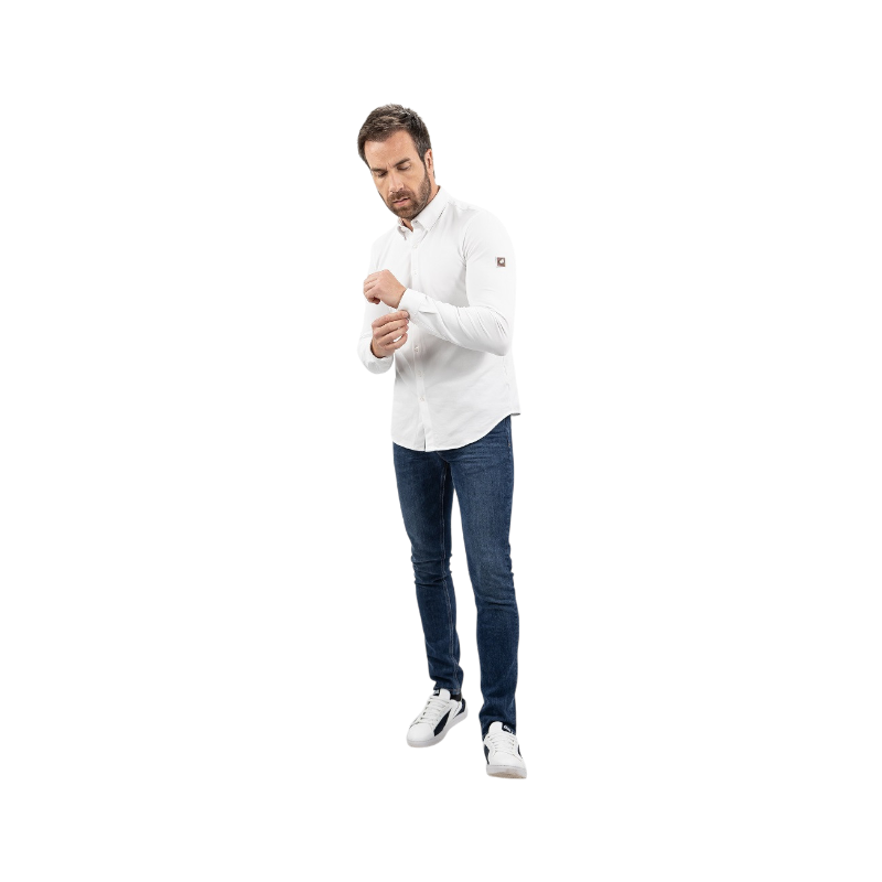 Harcour - Chemise manches longues homme Shy blanc | - Ohlala