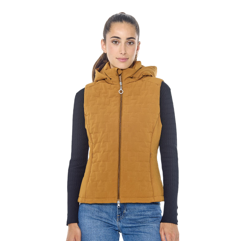 Harcour - Gilet sans manches femme Bernie golden yellow | - Ohlala