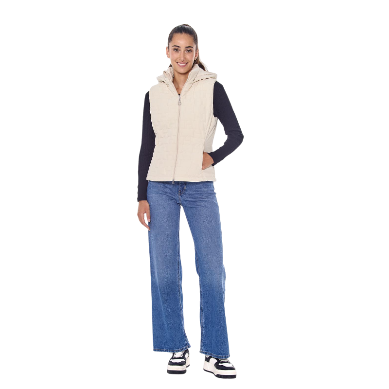 Harcour - Gilet sans manches femme Bernie ivoire | - Ohlala