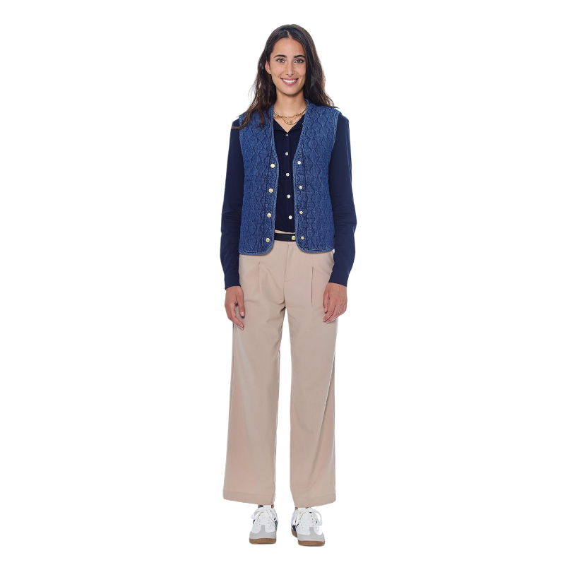 Harcour - Gilet sans manches femme Joeva jean | - Ohlala