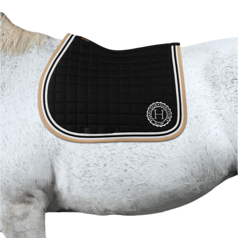 Harcour - Tapis de selle Soft noir | - Ohlala