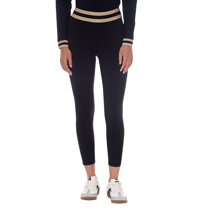 Harcour - Legging d'équitation femme Vega noir | - Ohlala