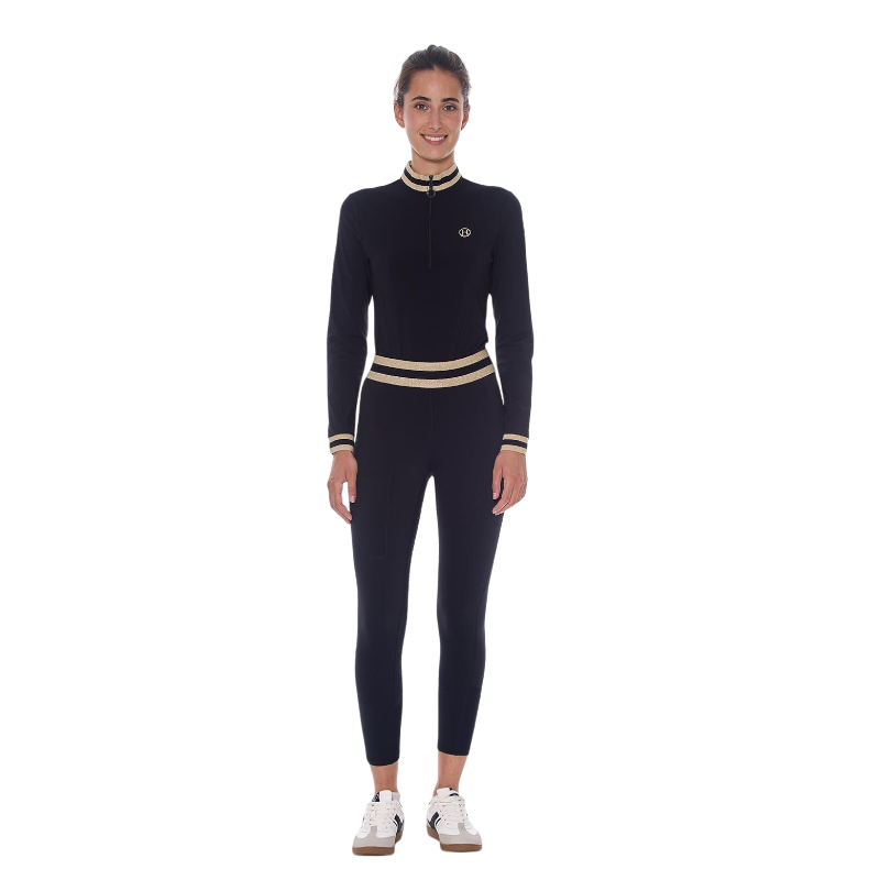 Harcour - Legging d'équitation femme Vega noir | - Ohlala