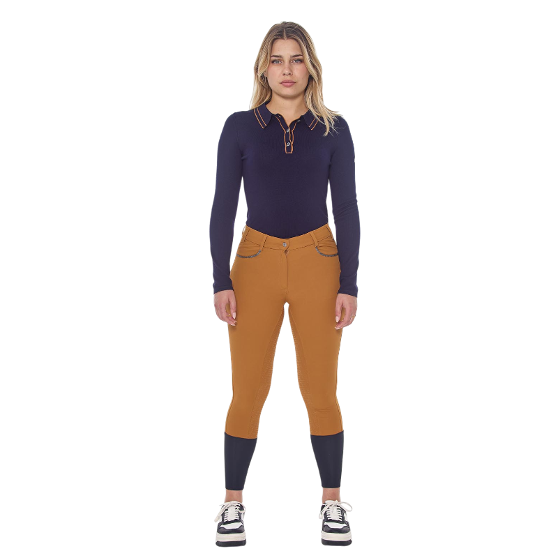 Harcour - Pantalon d'équitation femme Boogie golden yellow | - Ohlala