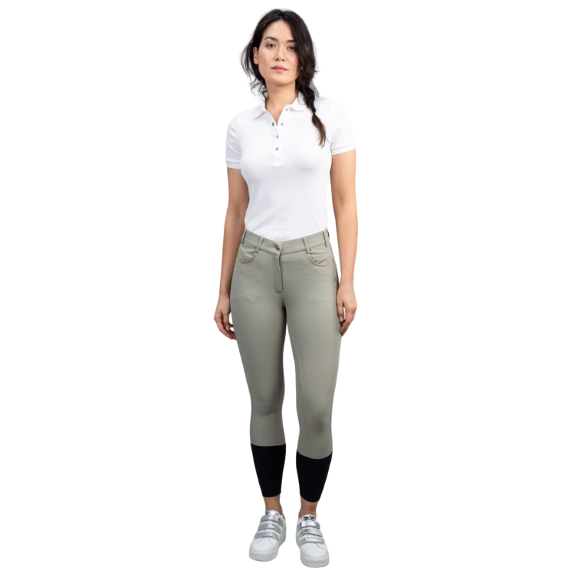 Harcour - Pantalon d'équitation femme Boogie light beige/ gold | - Ohlala
