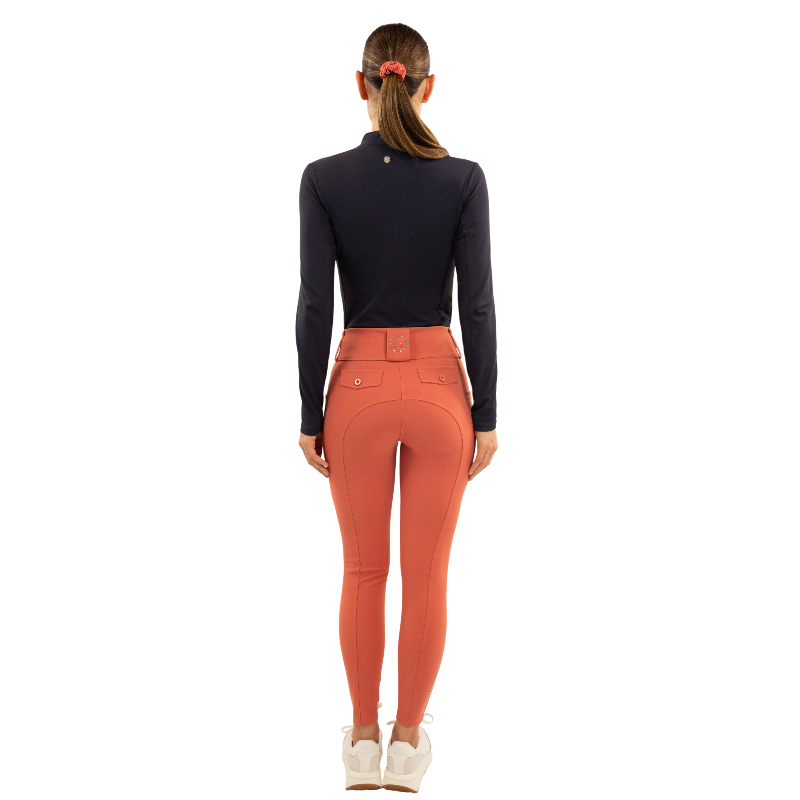 Harcour - Pantalon d'équitation femme Luce pamplemousse | - Ohlala