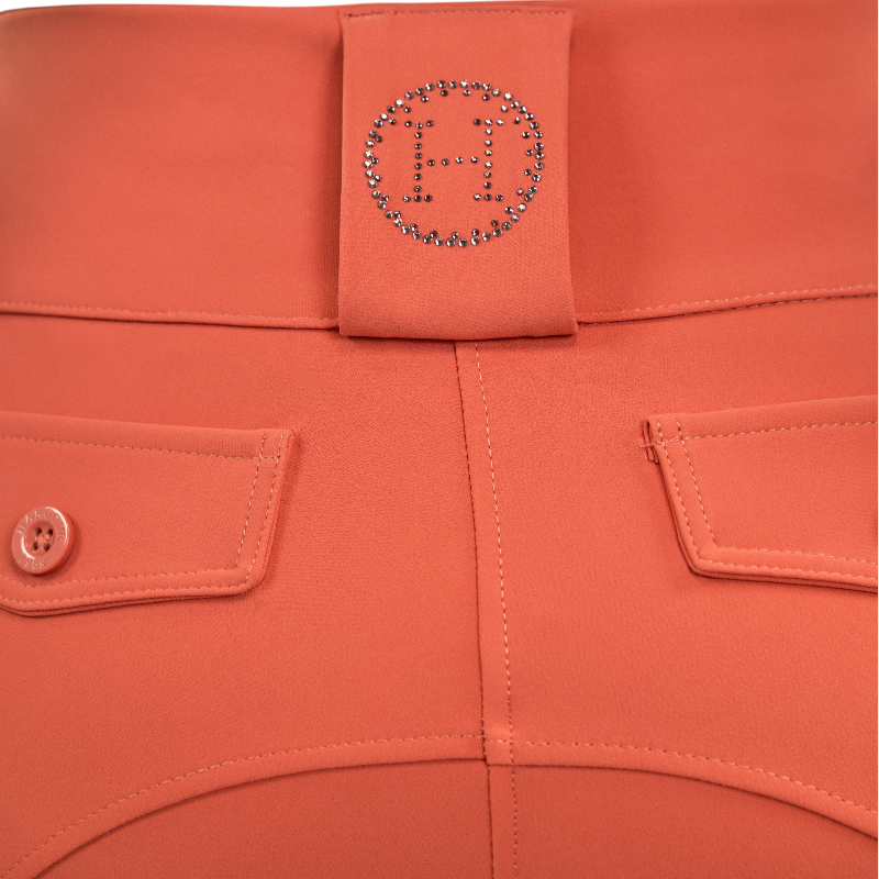 Harcour - Pantalon d'équitation femme Luce pamplemousse | - Ohlala