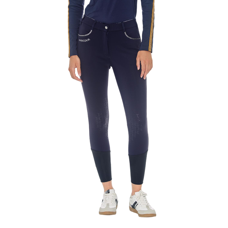 Harcour - Pantalon d'équitation polaire femme Jaipur marine | - Ohlala