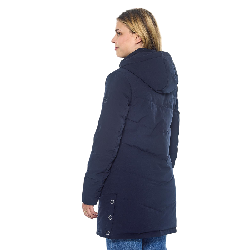 Harcour - Parka longue femme Pich marine | - Ohlala