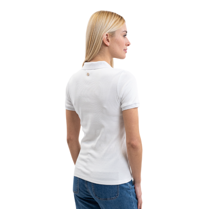 Harcour - Polo manches courtes femme Pamoly blanc | - Ohlala