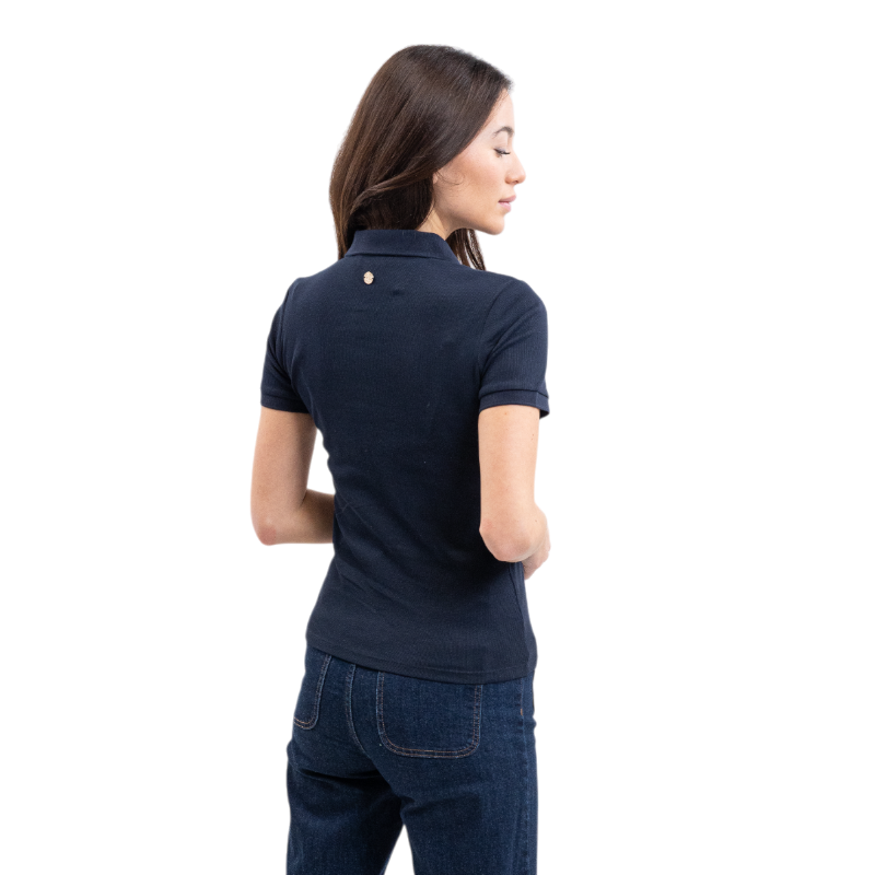 Harcour - Polo manches courtes femme Pamoly marine | - Ohlala