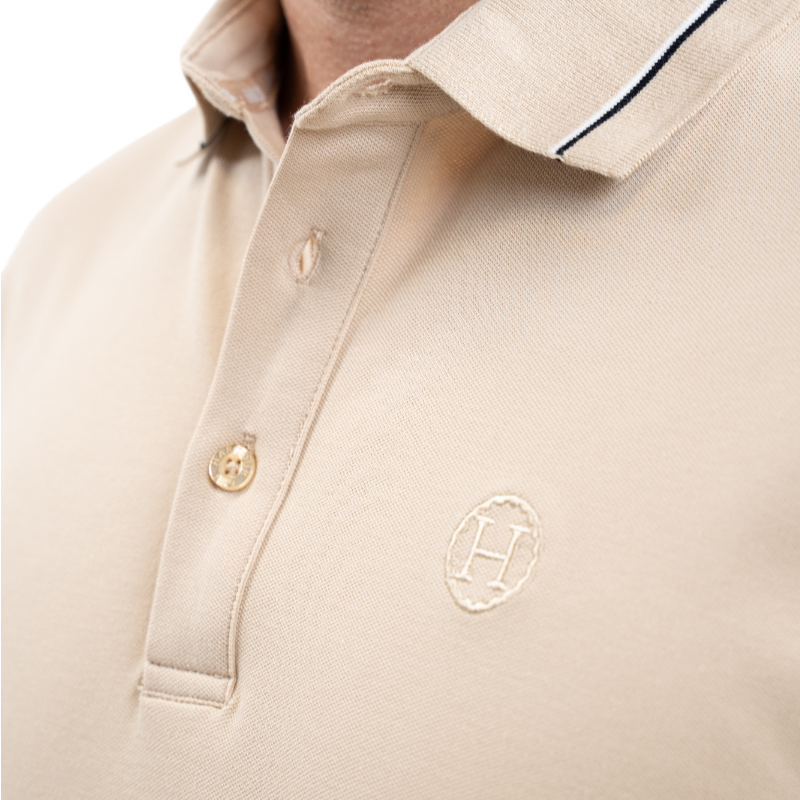 Harcour - Polo manches courtes homme Oscar lin | - Ohlala