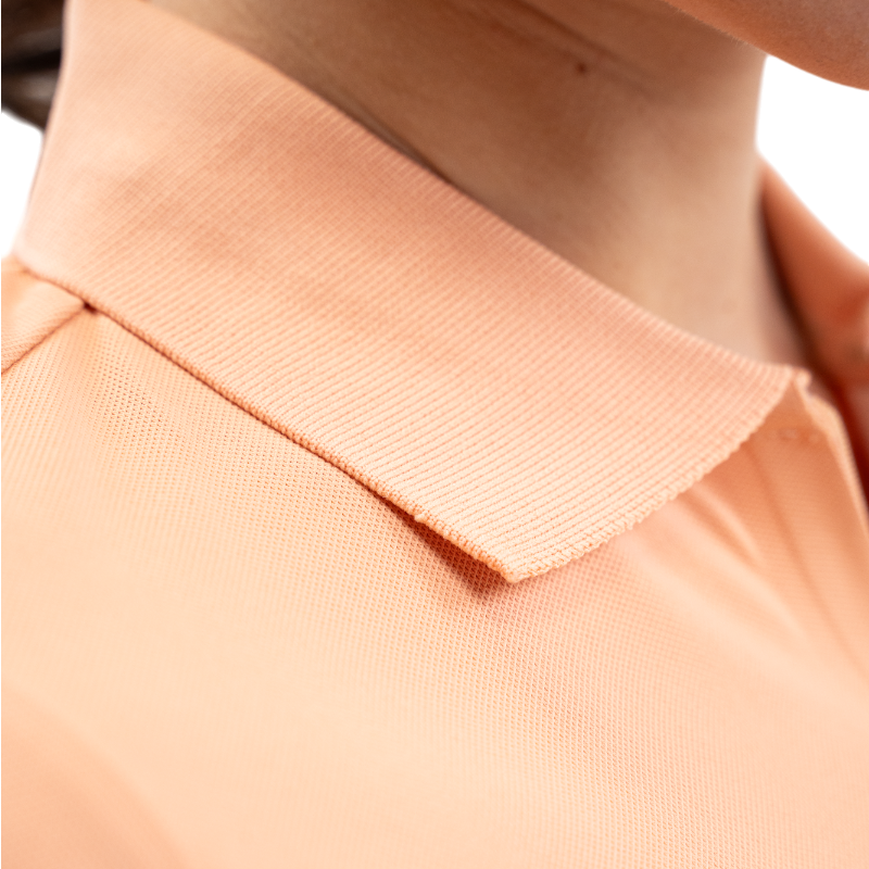 Harcour - Polo manches longues femme Pepite abricot | - Ohlala