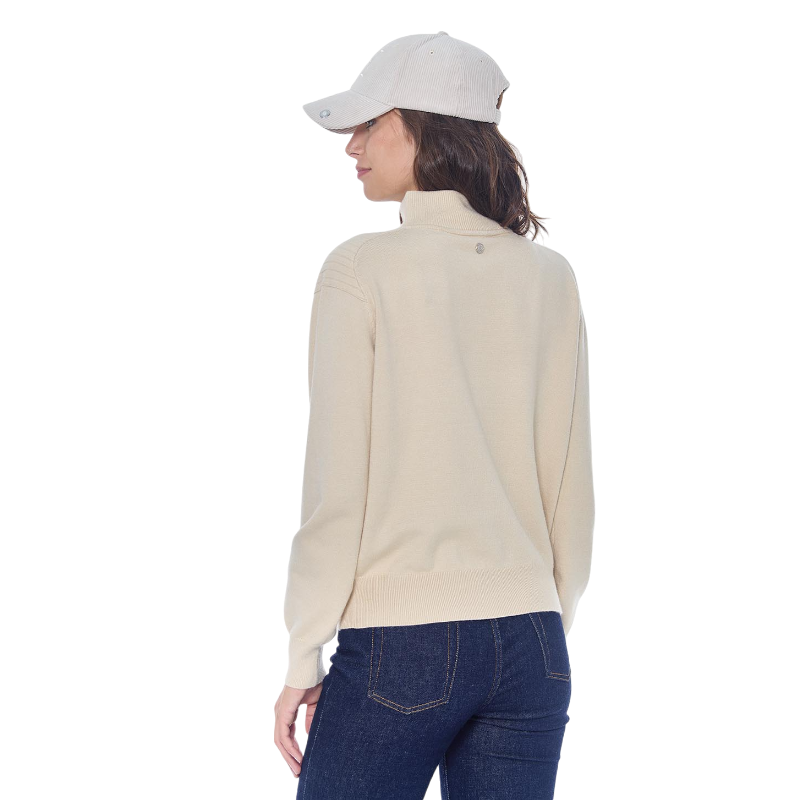 Harcour - Pull manches longues femme Pachana ivoire | - Ohlala