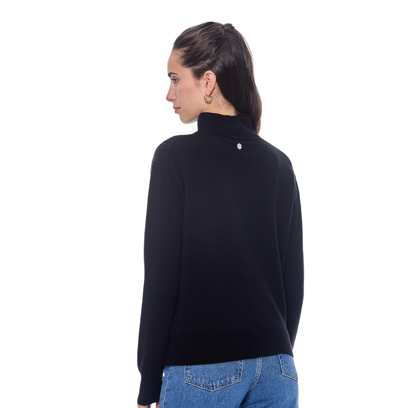 Harcour - Pull manches longues femme Pachana noir | - Ohlala
