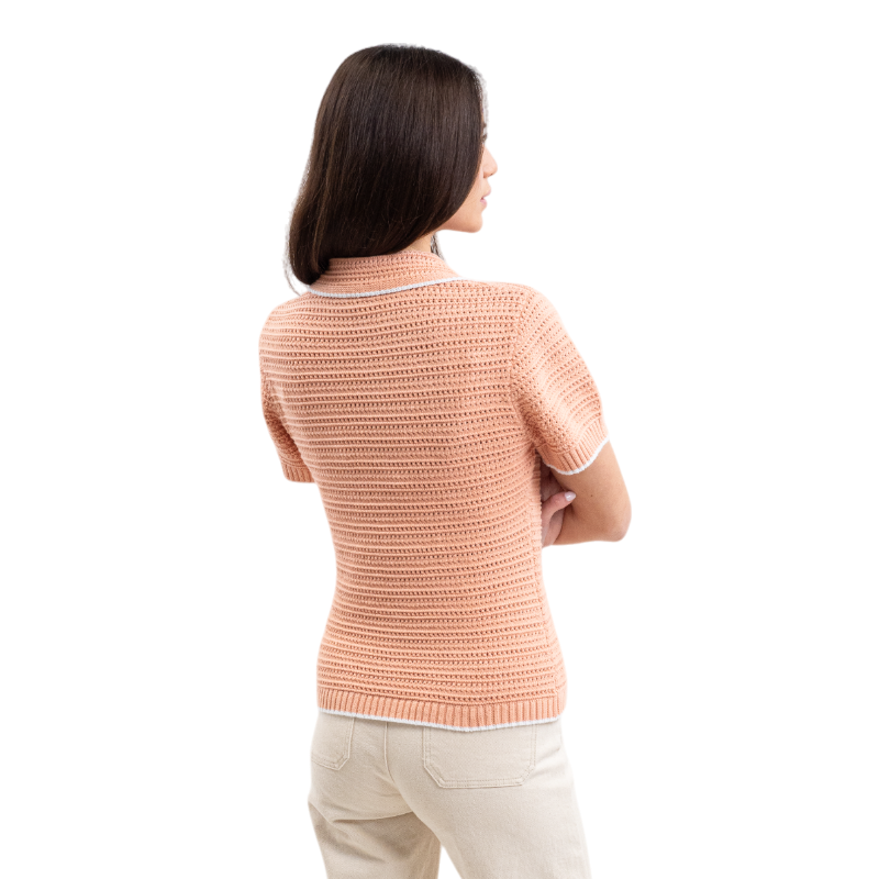 Harcour - T-shirt manches courtes femme Pony abricot | - Ohlala