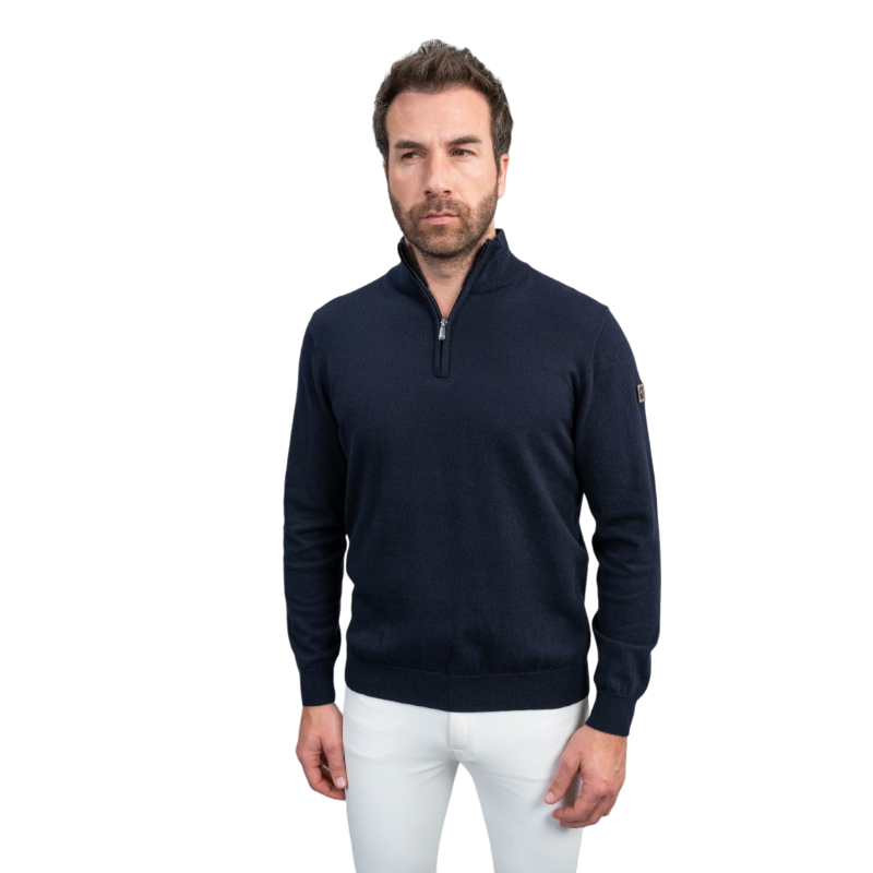 Harcour - Pull manches longues homme Parmo marine | - Ohlala