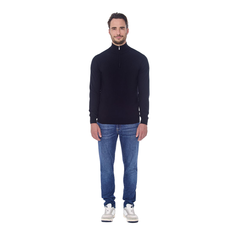 Harcour - Pull manches longues homme Parmo noir | - Ohlala