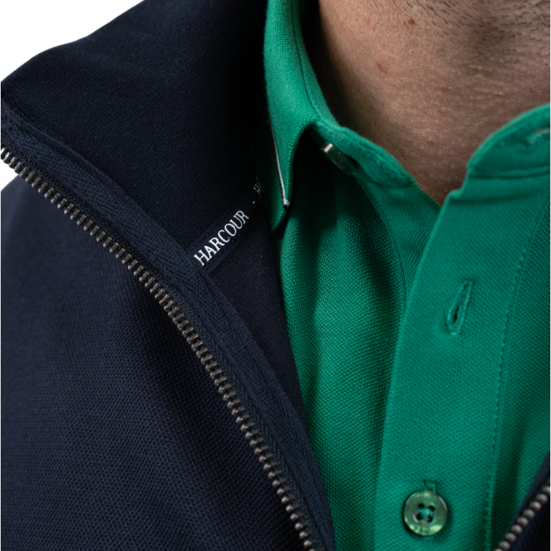 Harcour - Pull manches longues homme Simon marine | - Ohlala