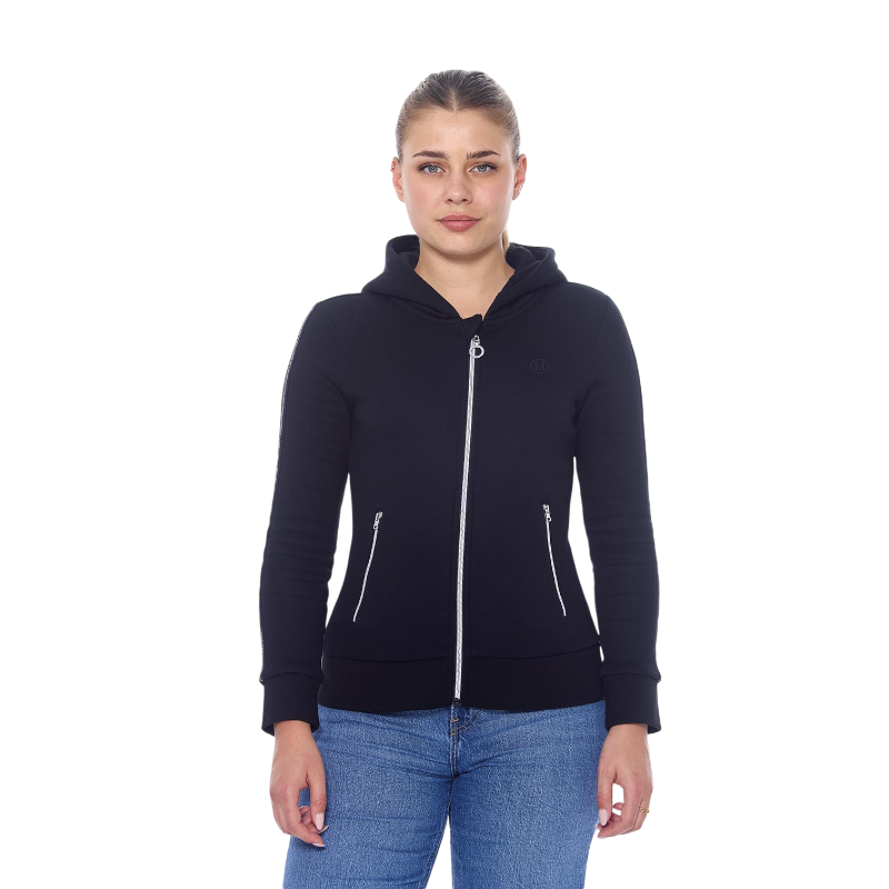 Harcour - Sweat à zip manches longues femme Sworm noir | - Ohlala