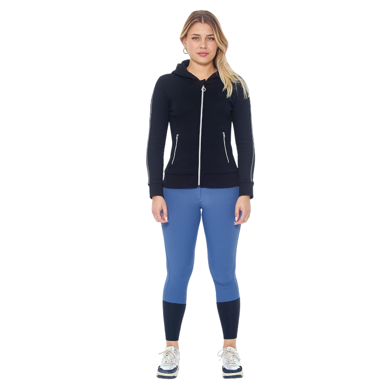 Harcour - Sweat à zip manches longues femme Sworm noir | - Ohlala