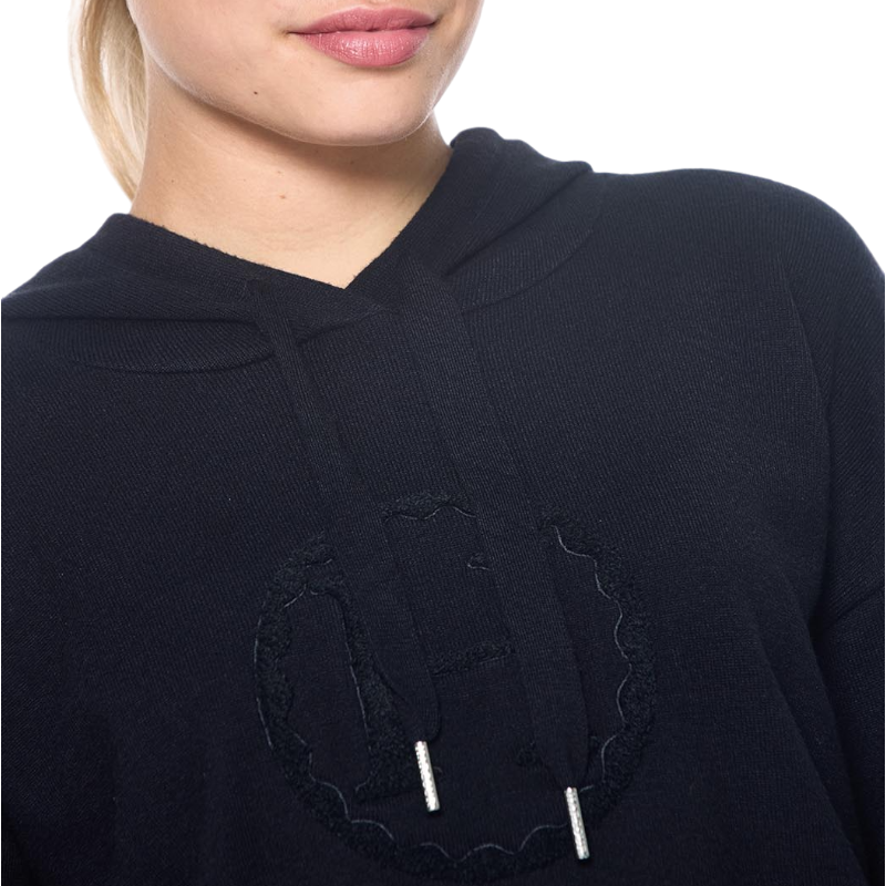 Harcour - Sweat manches longues femme Santa noir | - Ohlala