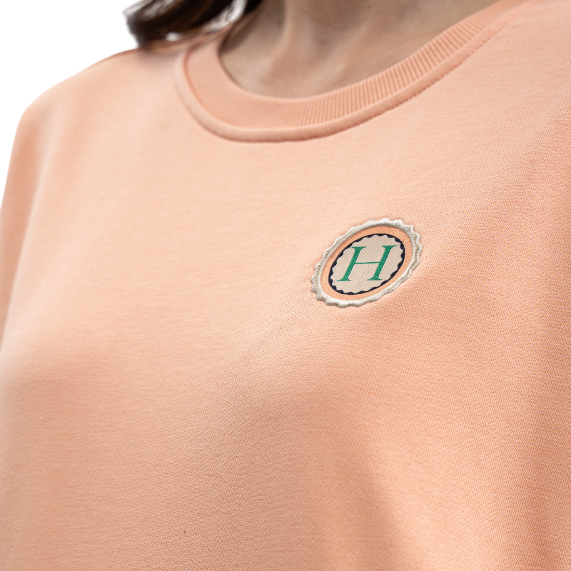 Harcour - Sweat manches longues femme Santana abricot | - Ohlala