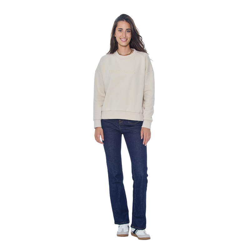 Harcour - Sweat manches longues femme Sirius ivoire | - Ohlala
