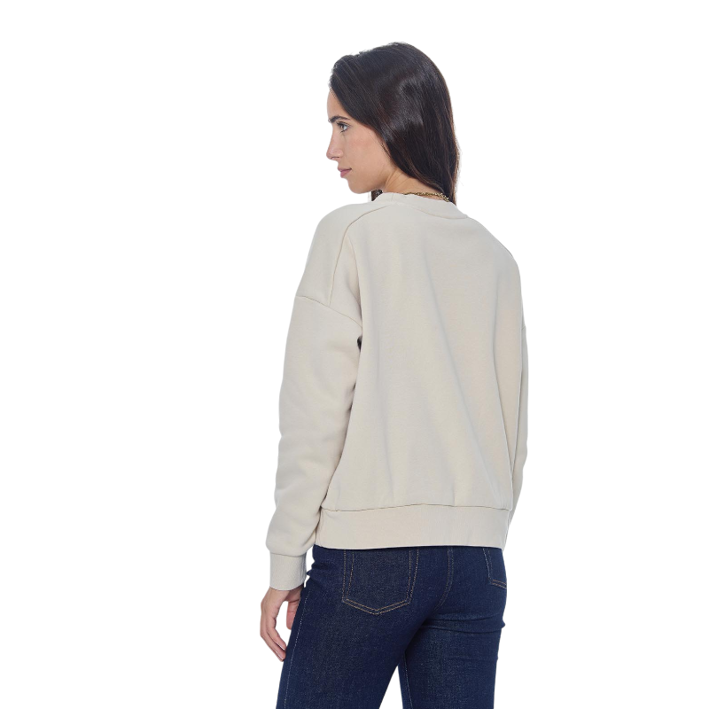 Harcour - Sweat manches longues femme Sirius ivoire | - Ohlala