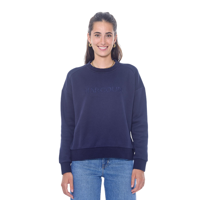 Harcour - Sweat manches longues femme Sirius marine | - Ohlala