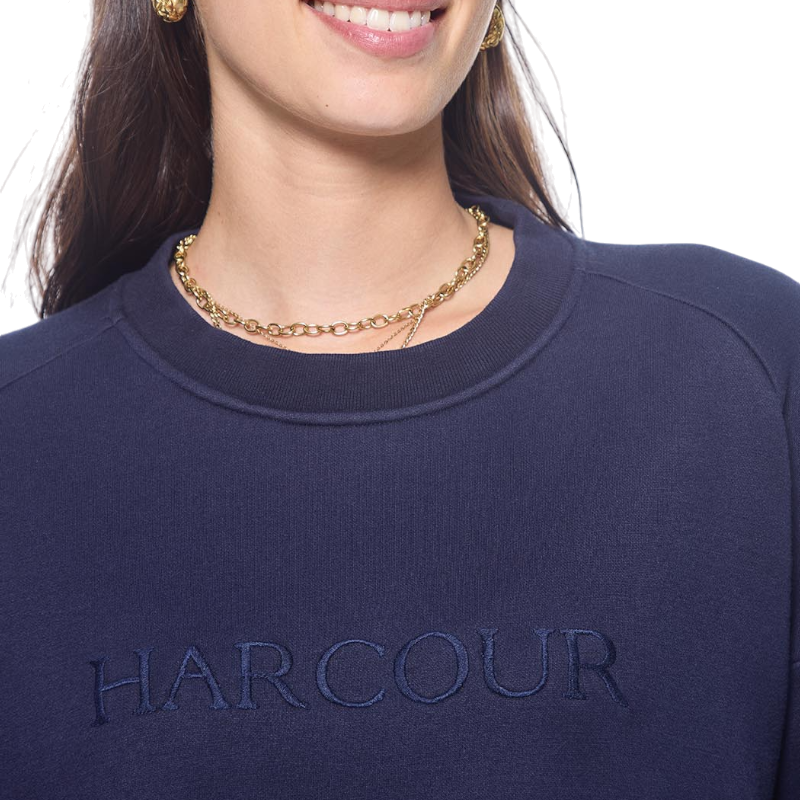 Harcour - Sweat manches longues femme Sirius marine | - Ohlala