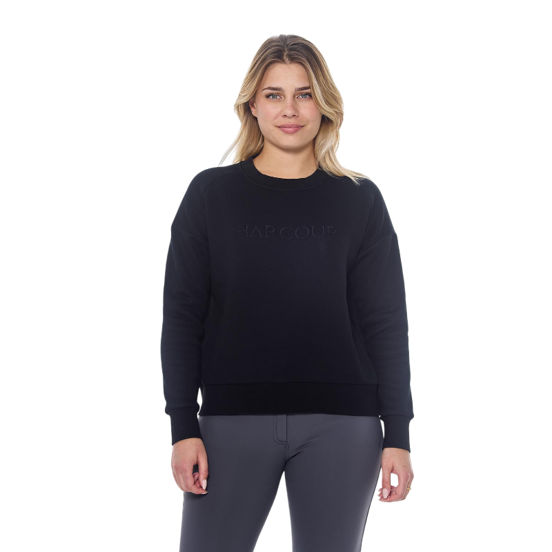 Harcour - Sweat manches longues femme Sirius noir | - Ohlala