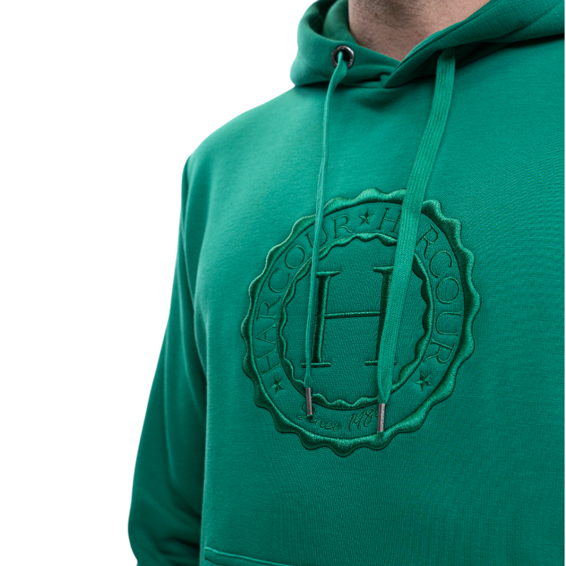 Harcour - Sweat manches longues unisexe Samy emerald green | - Ohlala