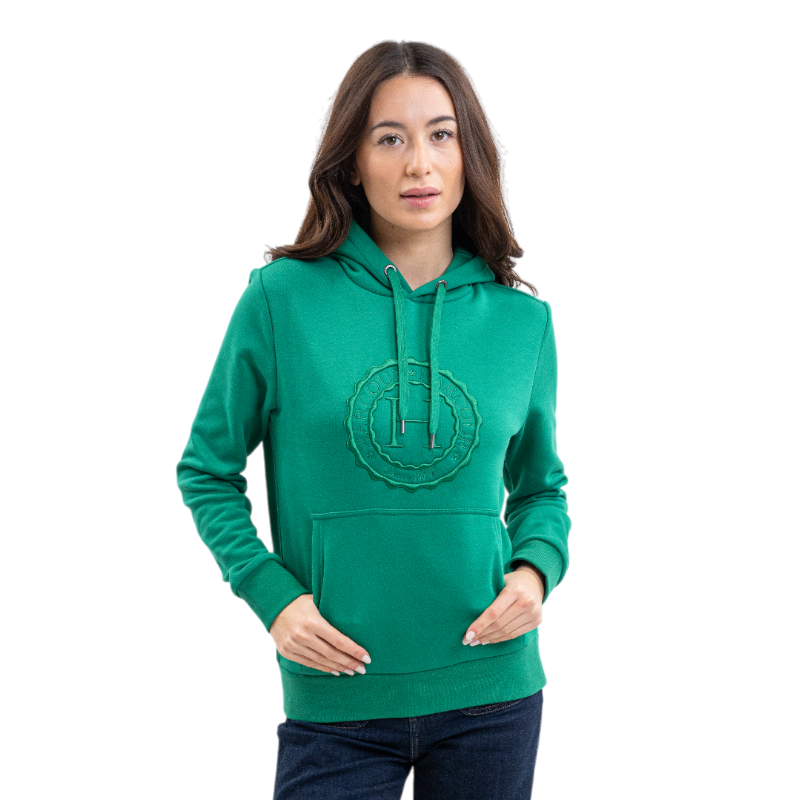 Harcour - Sweat manches longues unisexe Samy emerald green | - Ohlala