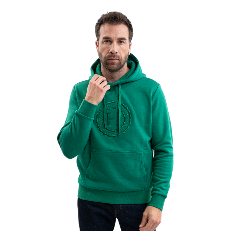 Harcour - Sweat manches longues unisexe Samy emerald green | - Ohlala