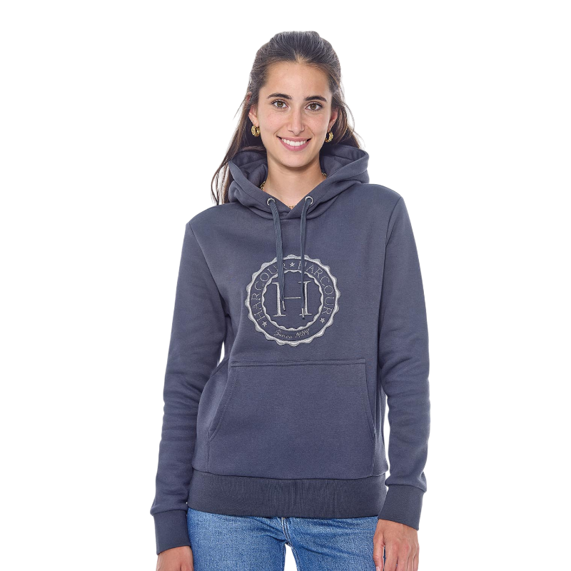 Harcour - Sweat manches longues unisexe Samy gris anthracite | - Ohlala