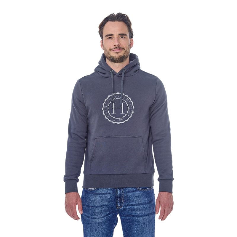 Harcour - Sweat manches longues unisexe Samy gris anthracite | - Ohlala