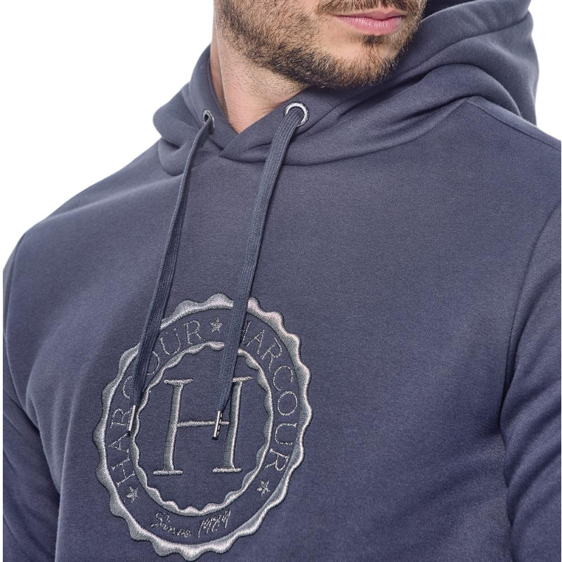 Harcour - Sweat manches longues unisexe Samy gris anthracite | - Ohlala