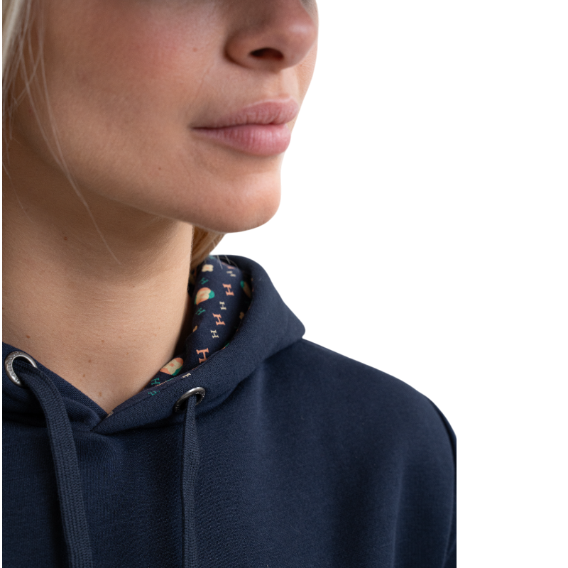 Harcour - Sweat manches longues unisexe Samy marine mosaic | - Ohlala