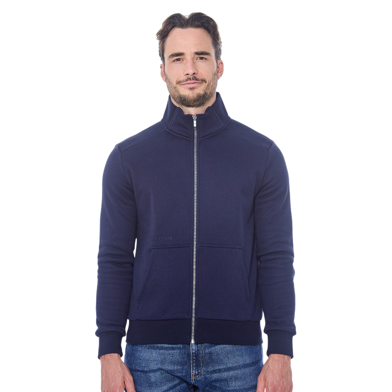Harcour - Sweat zippé manches longues homme Saxo marine | - Ohlala