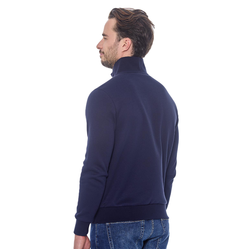 Harcour - Sweat zippé manches longues homme Saxo marine | - Ohlala