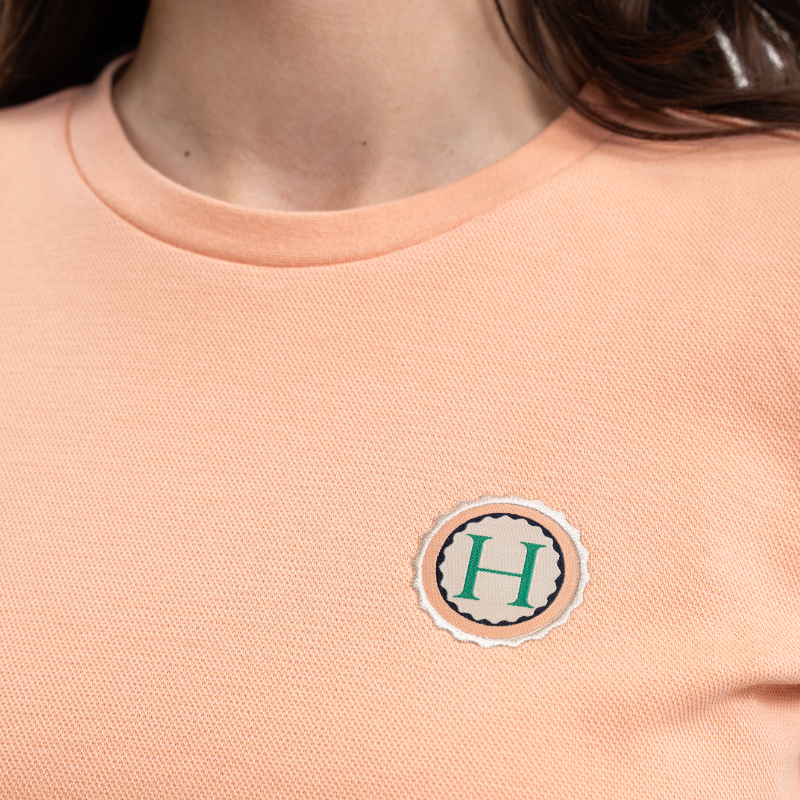 Harcour - T-shirt manches courtes femme Tchaka abricot | - Ohlala