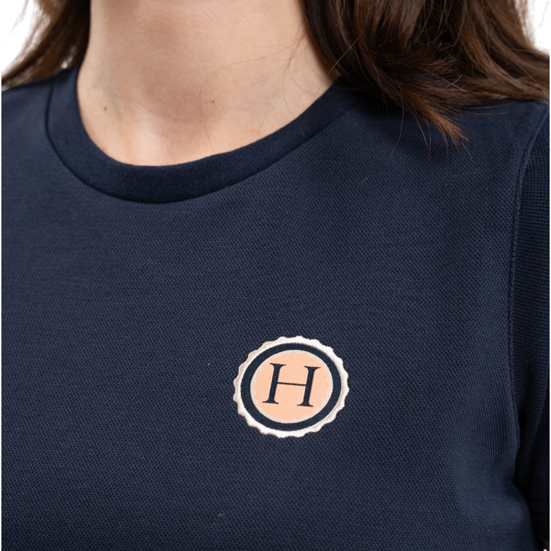 Harcour - T-shirt manches courtes femme Tchaka marine | - Ohlala