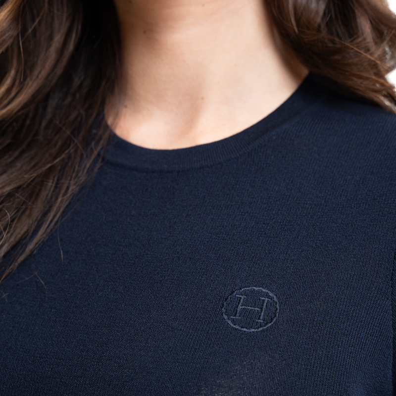 Harcour - T-shirt manches courtes femme Tzimi marine | - Ohlala