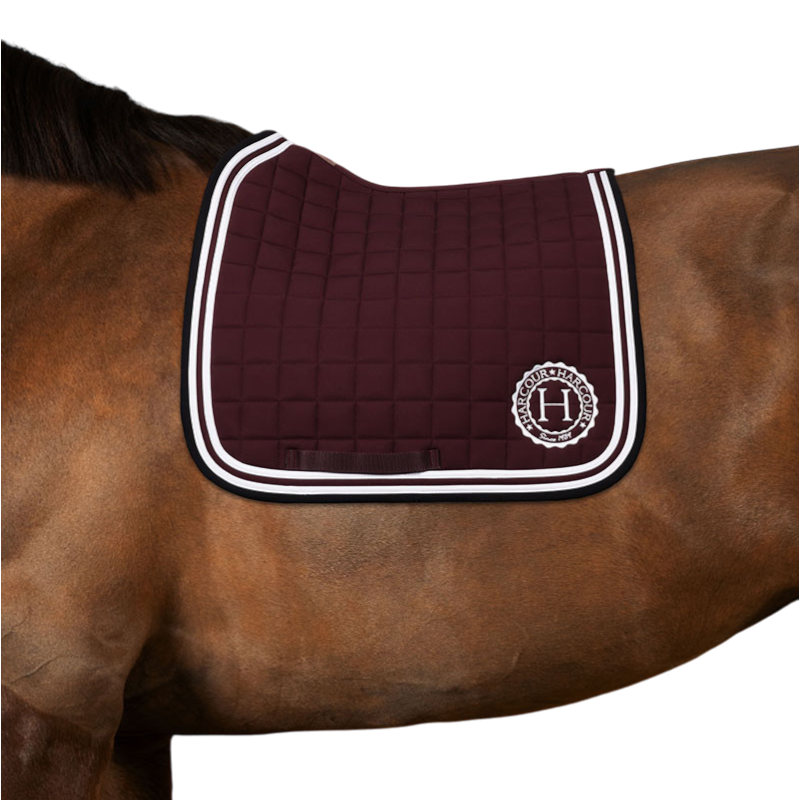Harcour - Tapis de dressage Soft aubergine | - Ohlala