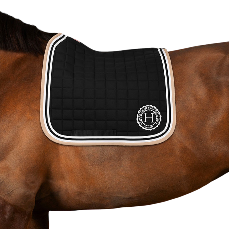 Harcour - Tapis de dressage Soft noir | - Ohlala