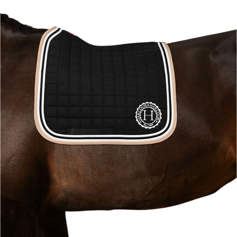Harcour - Tapis de dressage Soft noir | - Ohlala