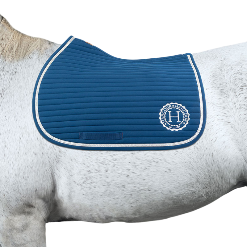 Harcour - Tapis de selle Karembar bleu lagon | - Ohlala
