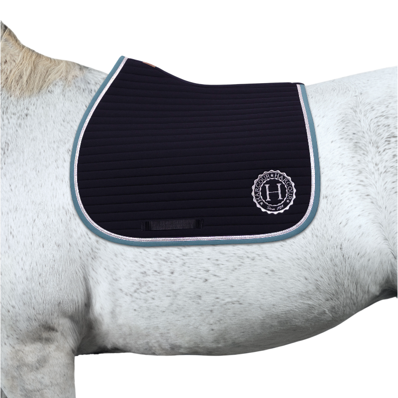 Harcour - Tapis de selle Karembar marine/ peacock | - Ohlala
