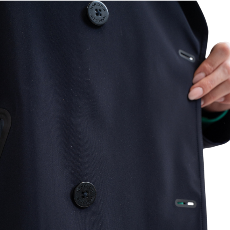 Harcour - Trench femme Talina marine | - Ohlala